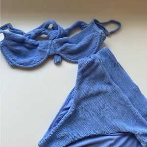 Monday Swim wear, high waisted bottoms and top